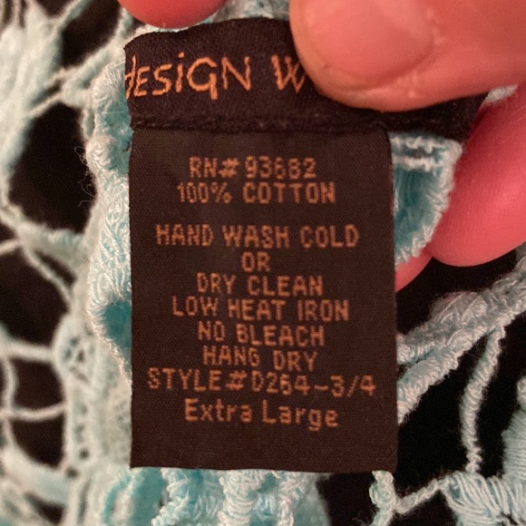 💐Design Works Crocheted Top Size XL - Picture 3 of 3